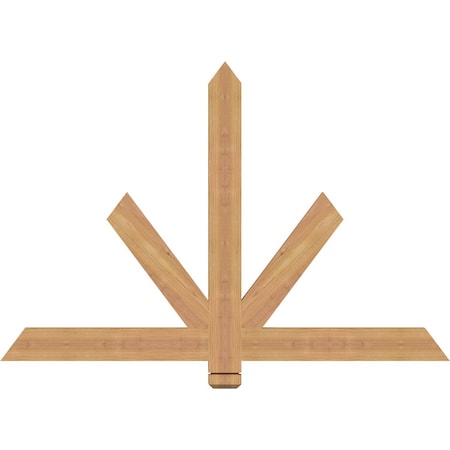 Ekena Millwork Kennewick Timber Gable Bracket, Western Red Cedar, 48"W x 32"H x 1 1/2"D x 3 1/2"F, 16/12 Pitch GBW048X32X0204KEN00SWR